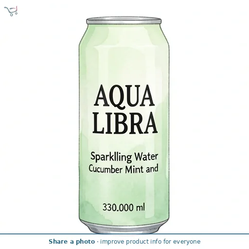 Aqua Libra Sparkling Water Cucumber Mint and Lim 330ml