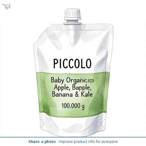 Piccolo Baby Organic Apple, Banana & Kale 100g