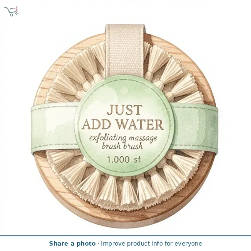 Just Add Water exfoliating massage brush