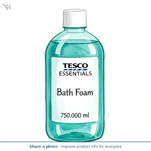 Tesco Essentials Bath Foam 750Ml