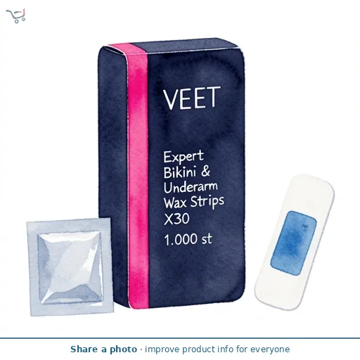 Veet Expert Bikini & Underarm Wax Strips X30