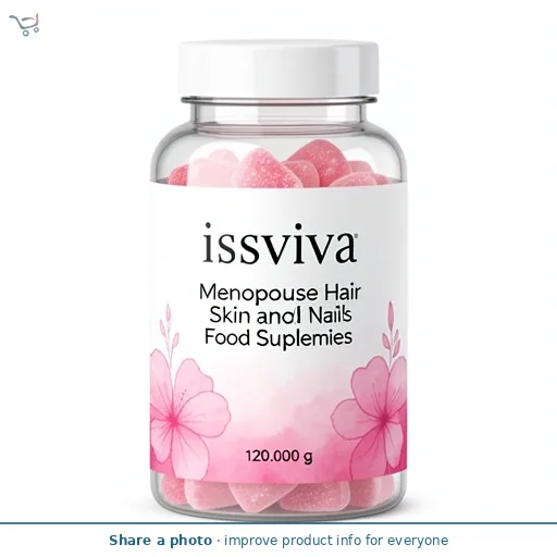Issviva Menopause Hair Skin and Nails Food Supplement 60 Gummies 120g