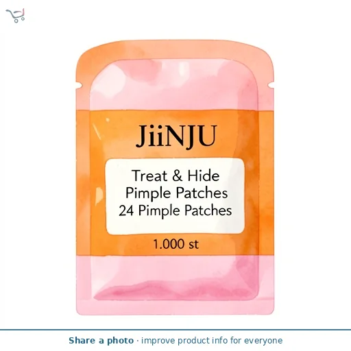 JiiNJU Treat & Hide Pimple Patches 24 Pimple Patches