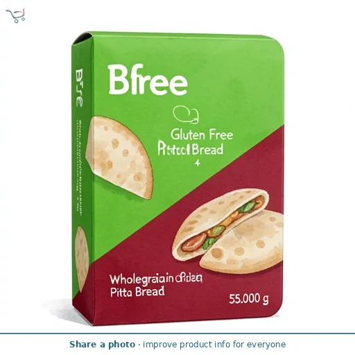 BFree Wholegrain Gluten Free Pitta Bread 4 Pack 55g