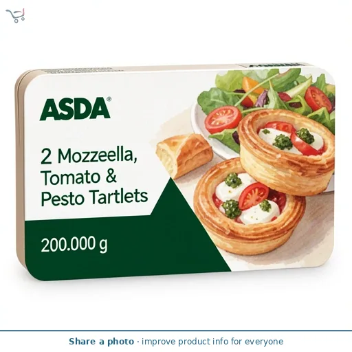 ASDA 2 Mozzarella, Tomato & Pesto Tartlets 200g