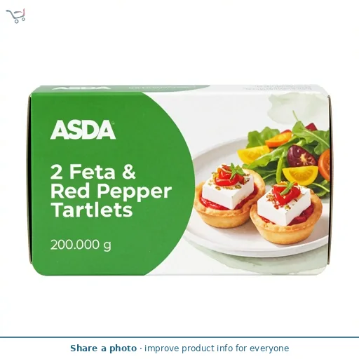 ASDA 2 Feta & Red Pepper Tartlets 200g