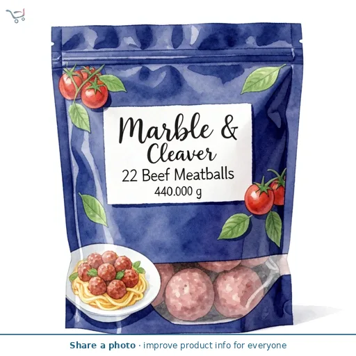 Marble & Cleaver 22 Beef Meatballs 440g