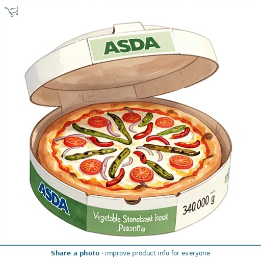 ASDA Vegetable Stonebaked Pizza 340g