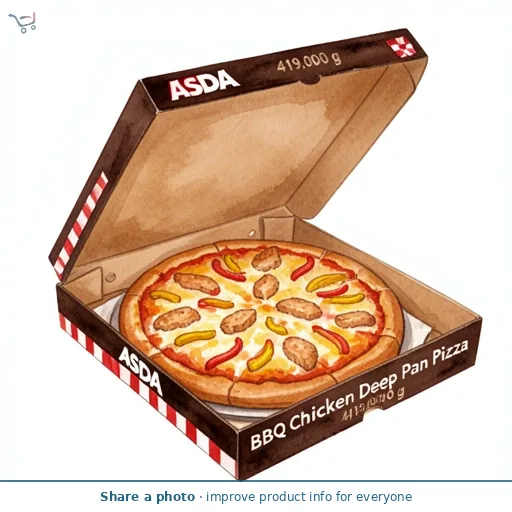 ASDA BBQ Chicken Deep Pan Pizza 419g