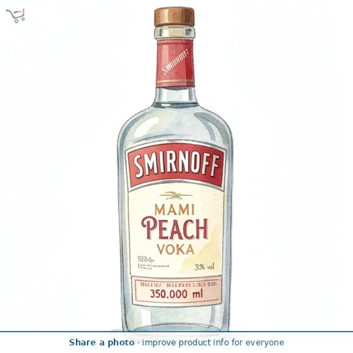 Smirnoff Miami Peach Vodka 35% vol 35cl