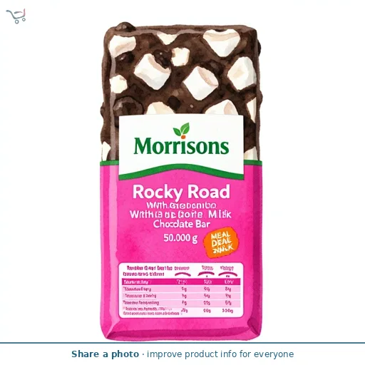 Morrisons Rocky Road With Belgian Milk Chocolate Bar 