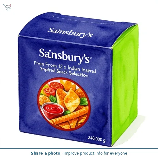 Sainsbury's Free From 12 x Indian Inspired Snack Selection 240g