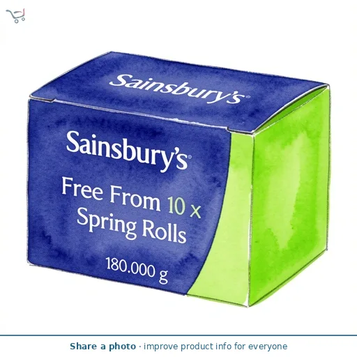 Sainsbury's Free From 10 x Vegetable Spring Rolls 180g