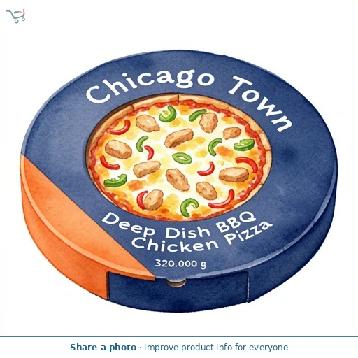 Chicago Town Original Deep Dish BBQ Chicken Pizza 2 x 160g (320g)
