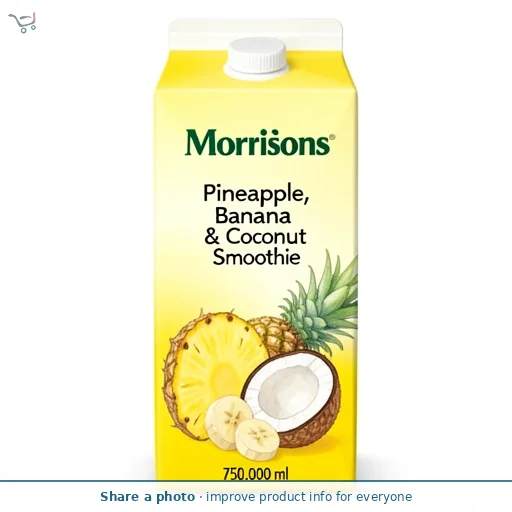 Morrisons Pineapple, Banana & Coconut Smoothie 750ml 