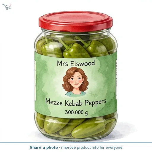 Mrs Elswood Mezze Kebab Peppers 300g