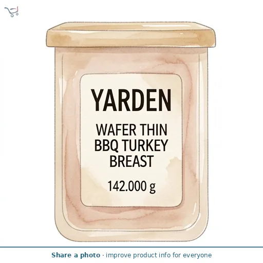 YARDEN WAFER THIN BBQ TURKEY BREAST 142G