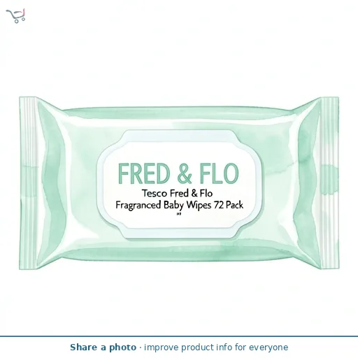 Tesco Fred & Flo Fragranced Baby Wipes 72 Pack