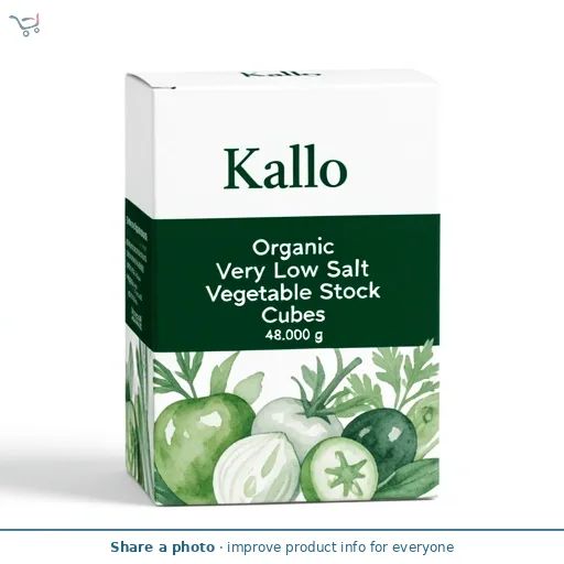 Kallo Organic Very Low Salt Vegetable Stock Cubes 48g