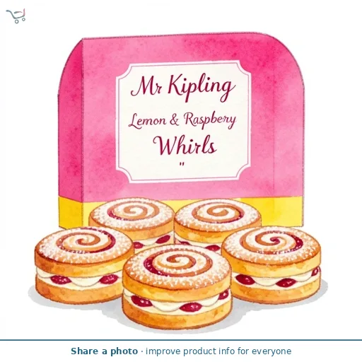 Mr Kipling Lemon & Raspberry Whirls