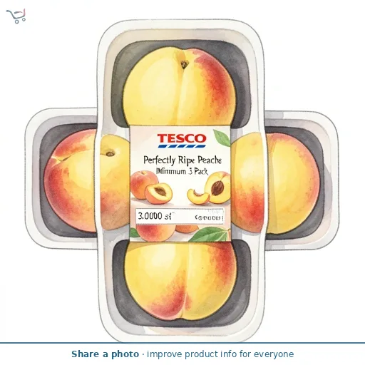 Tesco Perfectly Ripe Peaches Minimum 3 Pack