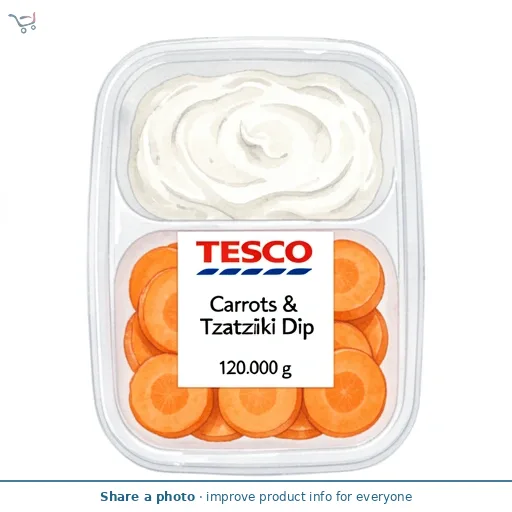 Tesco Carrots & Tzatziki Dip 120g