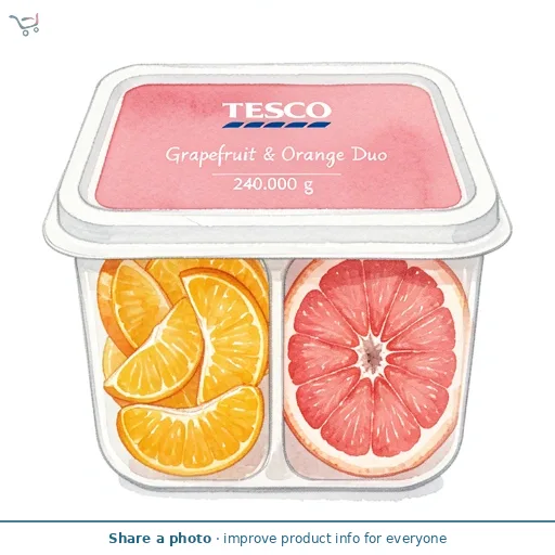 Tesco Grapefruit & Orange Duo 240G