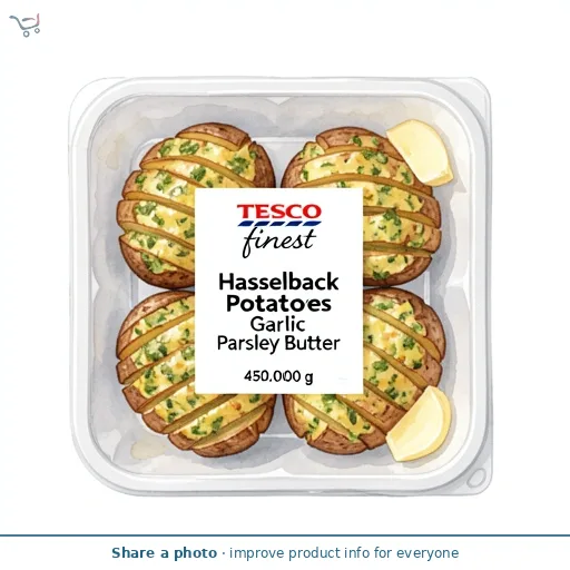Tesco Finest Hasselback Potatoes Garlic Parsley Butter 450G