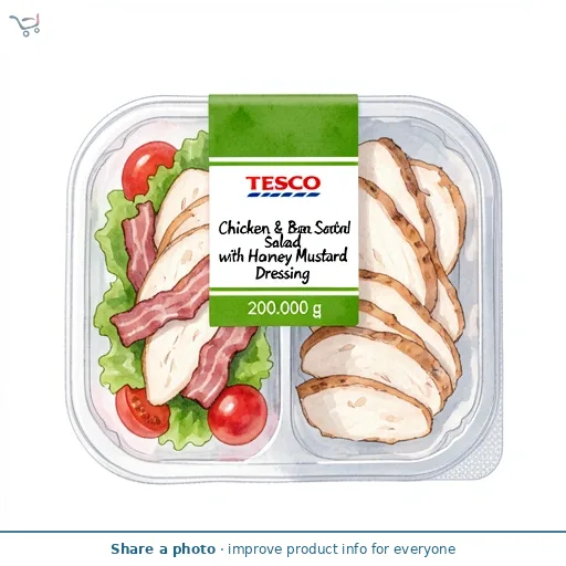 Tesco Chicken & Bacon Salad with Honey Mustard Dressing 200g