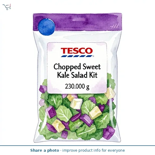 Tesco Chopped Sweet Kale Salad Kit 230g