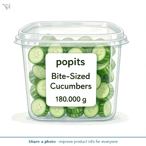 Popits Bite-Sized Cucumbers 180g
