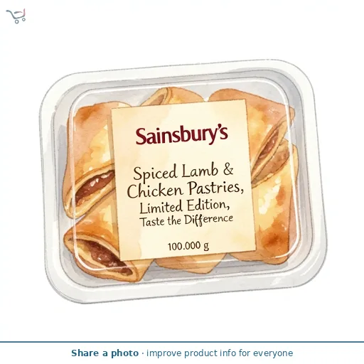 Sainsbury's Spiced Lamb & Chicken Pastries, Limited Edition, Taste the Difference 100g