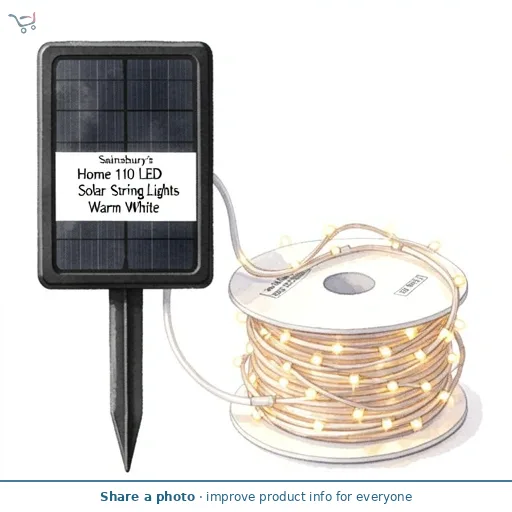 Sainsbury's Home 110 LED Solar String Lights - Warm White