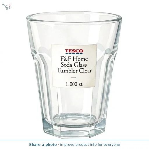 F&F Home Soda Glass Tumbler Clear