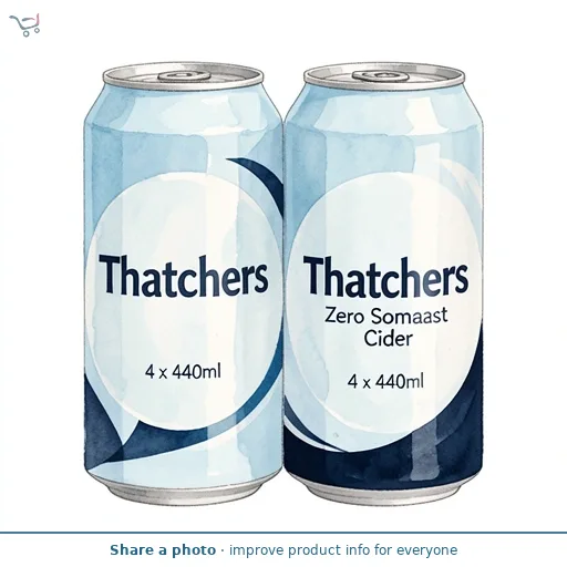Thatchers Zero Somerset Cider 4 x 440ml