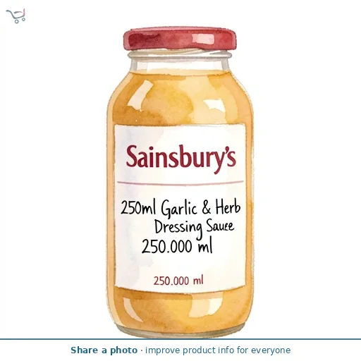 Sainsbury's Garlic and Herb Dressing 250ml
