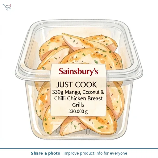 Sainsbury’s Just Cook 330g Mango, Coconut & chilli Chicken breast Grills