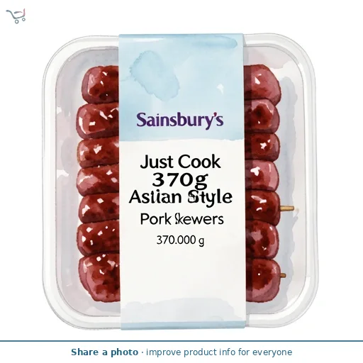 Sainsbury's Just Cook 370g Asian Style Pork Skewers