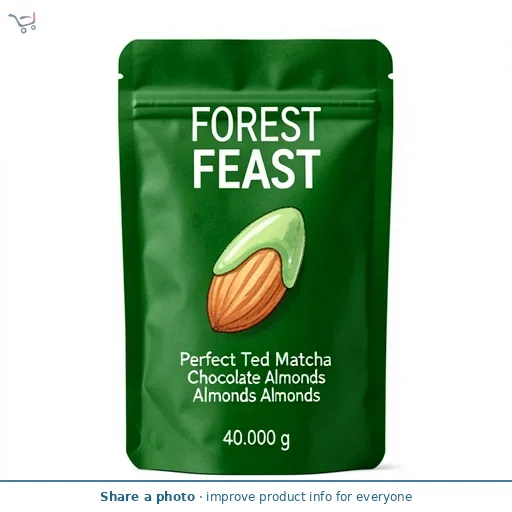 Forest Feast Perfect Ted Matcha Chocolate Almonds 40g