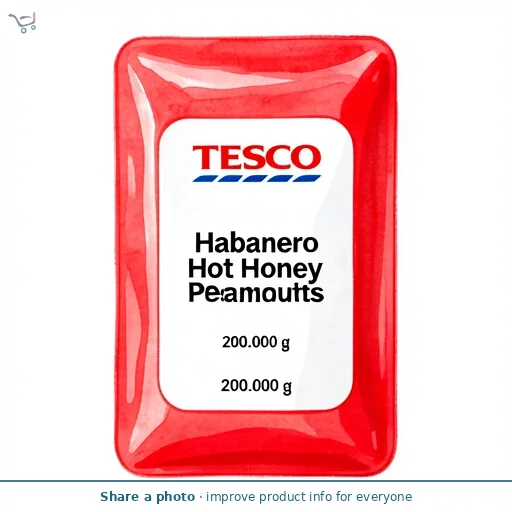 Tesco Habanero Hot Honey Peanuts 200g