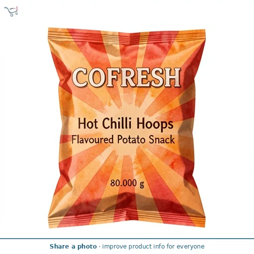 Cofresh Hot Chilli Hoops Flavoured Potato Snack 80g