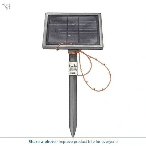 Garden by Sainsbury's Solar 100L Warm White LED Copper Wire Light