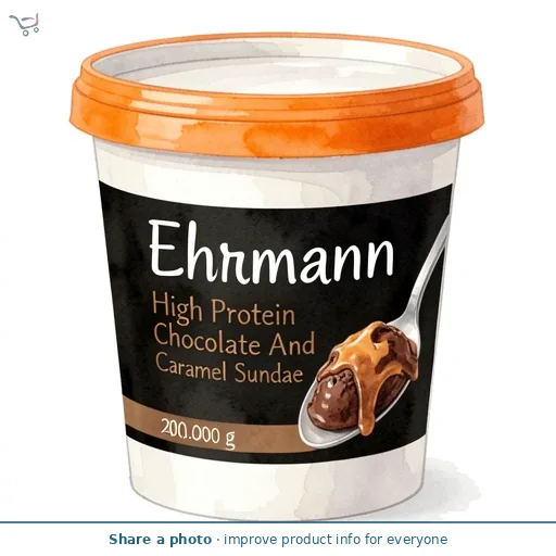 Ehrmann High Protein Chocolate And Caramel Sundae 