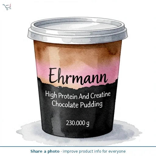 Ehrmann High Protein And Creatine Chocolate Pudding