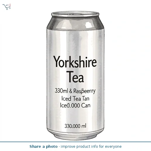 Yorkshire Tea 330ml Peach & Raspberry Iced Tea Can