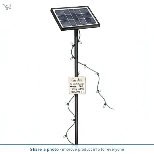 Garden by Sainsbury's Solar 100L Warm White String Lights