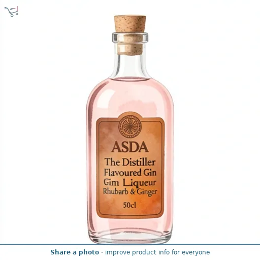 ASDA The Distiller Flavoured Gin Liqueur Rhubarb & Ginger 50cl