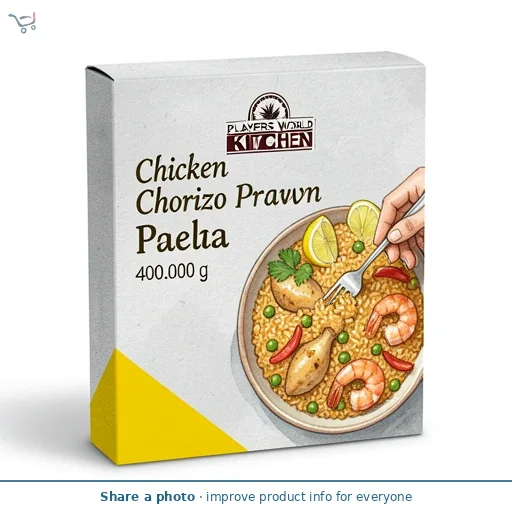 Players World Kitchen Chicken Chorizo Prawn Paella 400g
