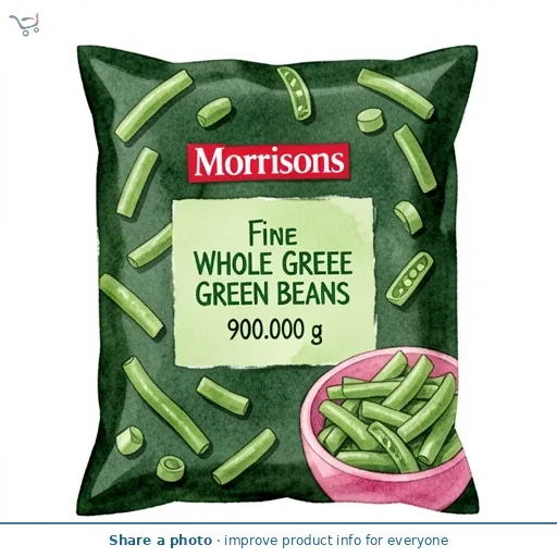 Morrisons Fine Whole Green Beans 900g