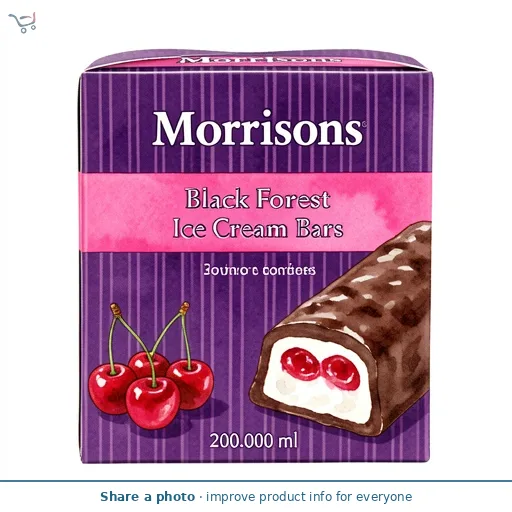 Morrisons Black Forest Ice Cream Bars 200ml 